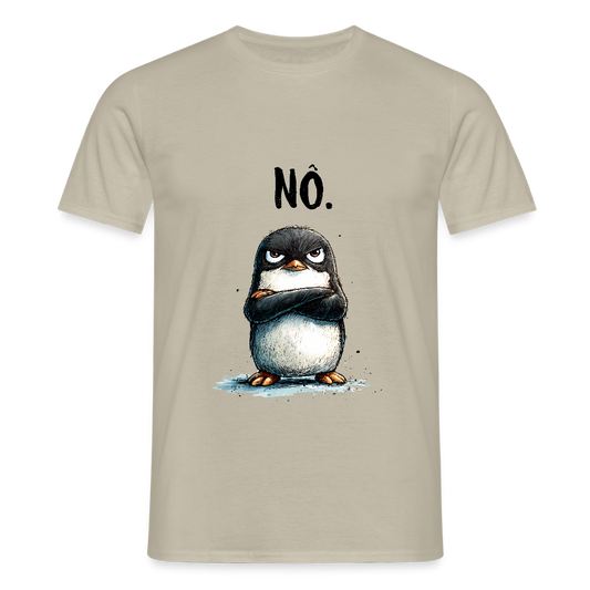 Grumpy Penguin "Nö" - Männer T-Shirt - by Artful Alchemist
