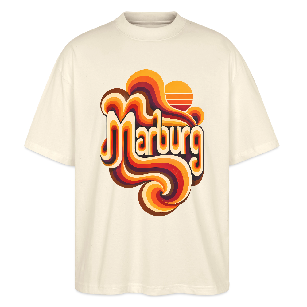Marburg Retro – Oversized Unisex Bio T-Shirt - Natur