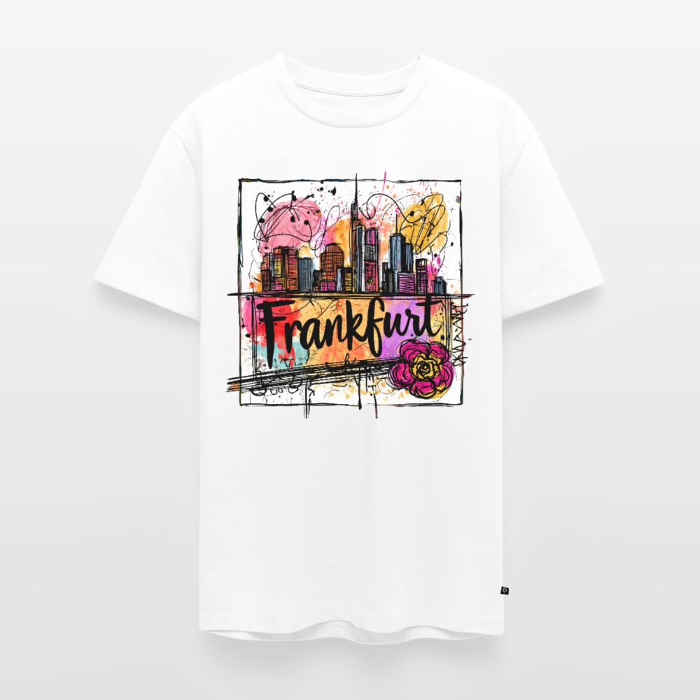 Frankfurt Skyline - Männer Premium T-Shirt - Weiß