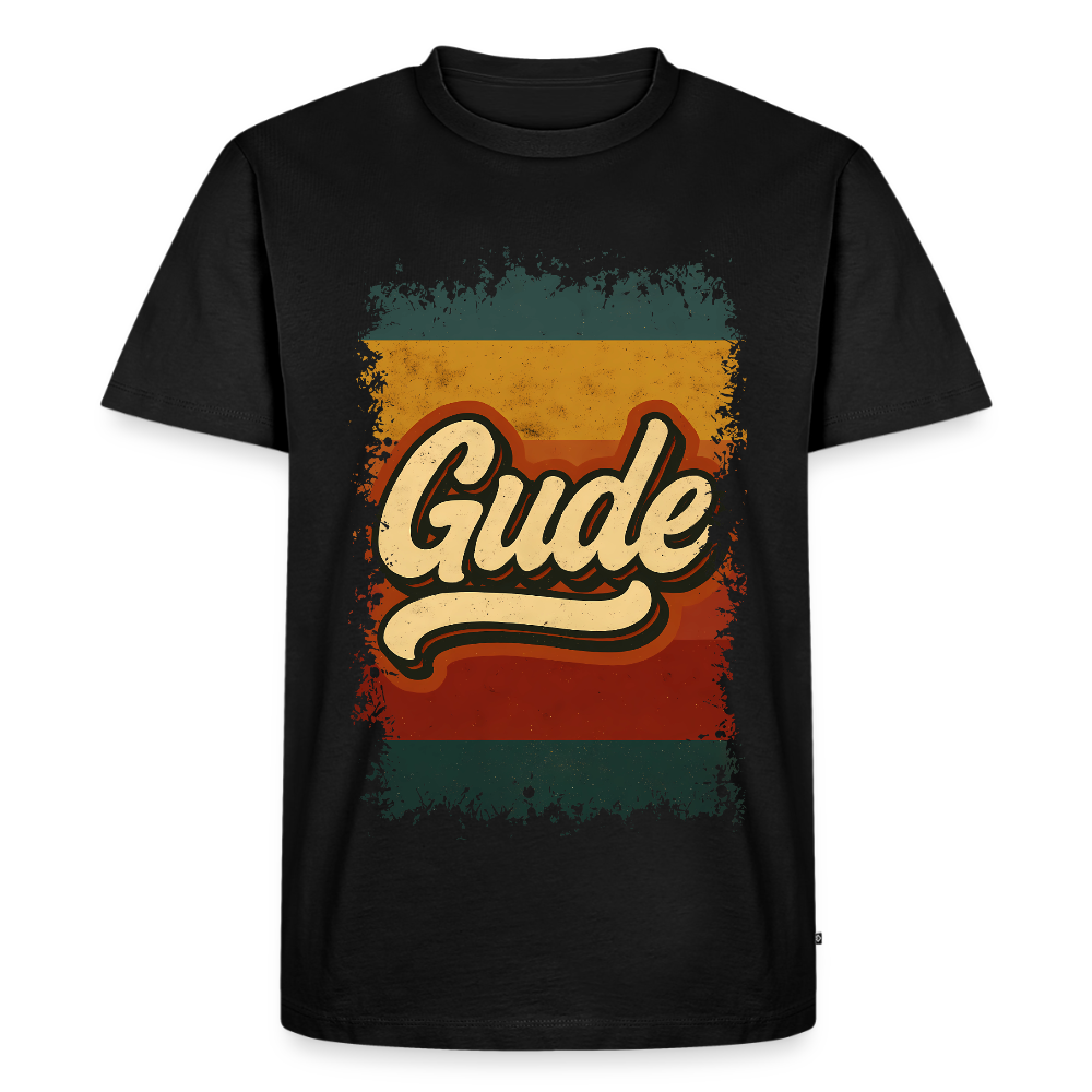 GUDE Shirt - Männer Premium T-Shirt - Schwarz
