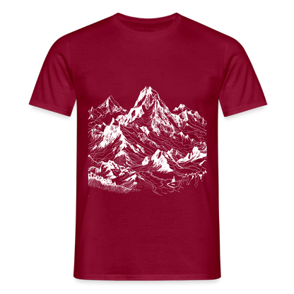 Alpine Peak – Minimalist Mountain - Männer T-Shirt - by Artful Alchemist