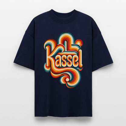 Kassel Retro – Oversized Unisex Bio T-Shirt - Navy