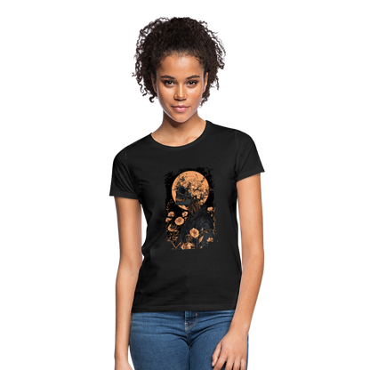 Boho Hippie Skelett im 60er, 70er Jahre Look - Frauen T-Shirt - by Artful Alchemist