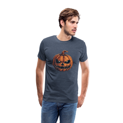 Gruseliger Horror Kürbis -Happy Halloween - Männer Premium T-Shirt - by Artful Alchemist