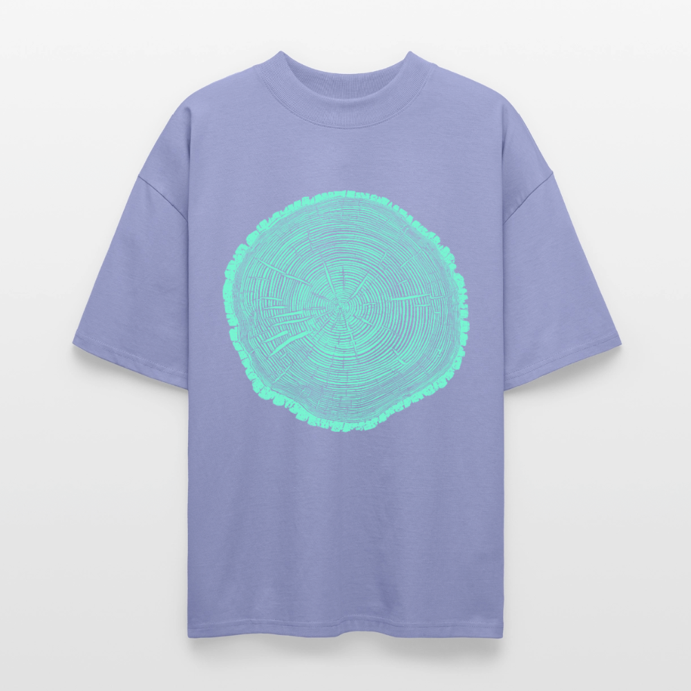 Tree Rings – Oversized Unisex Bio T-Shirt Blaster 2.0 - Violett