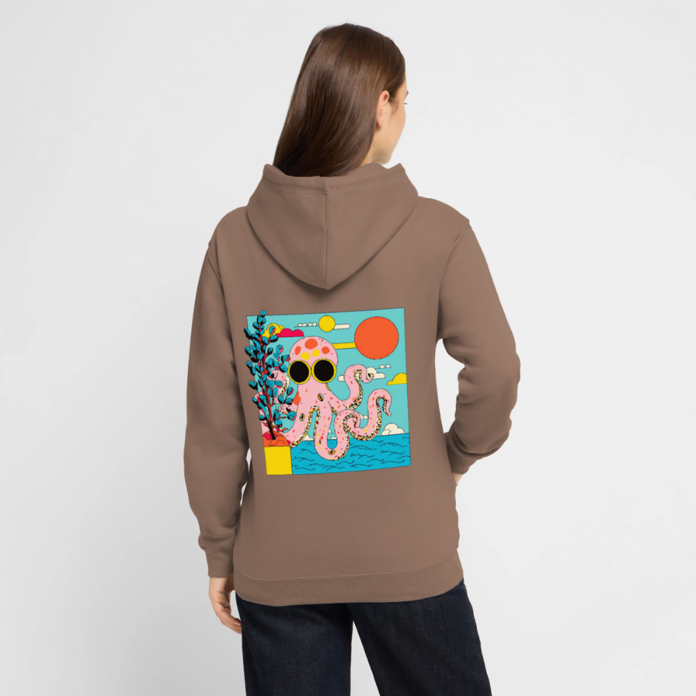 Summer Reef – Pink Octopus - Unisex Hoodie - by Artful Alchemist