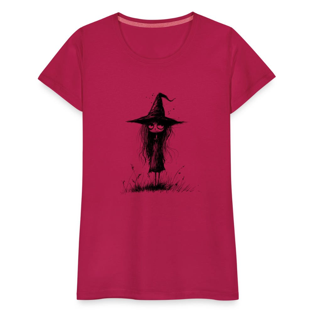 Kleine Hexe - Frauen Premium T-Shirt - dunkles Pink