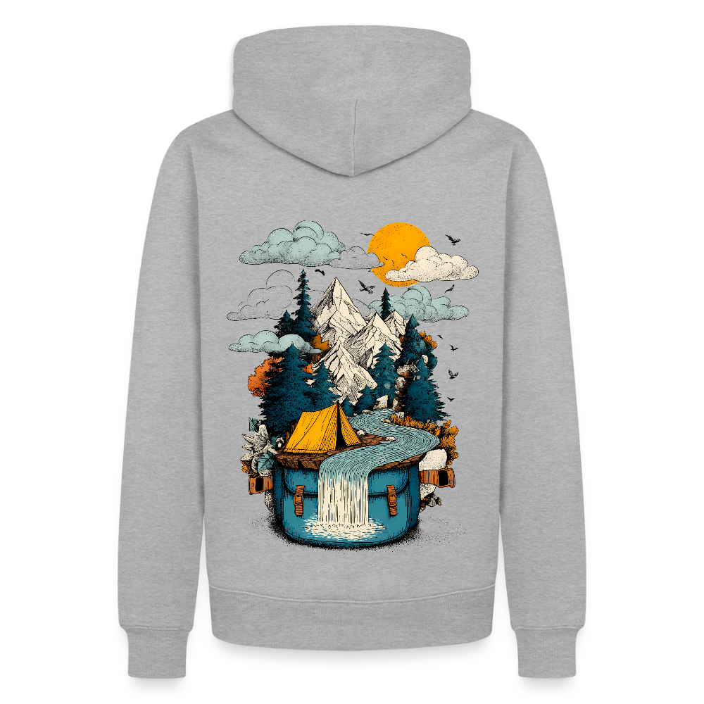 World in a Pack – Adventure Surrealism - Männer Premium Hoodie - by Artful Alchemist