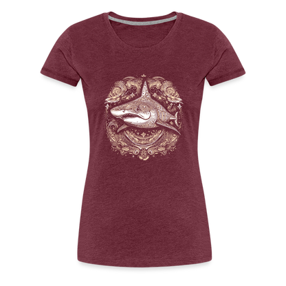 Cooler Hai mit Boho/Tribal Mustern - Frauen Premium T-Shirts - by Artful Alchemist