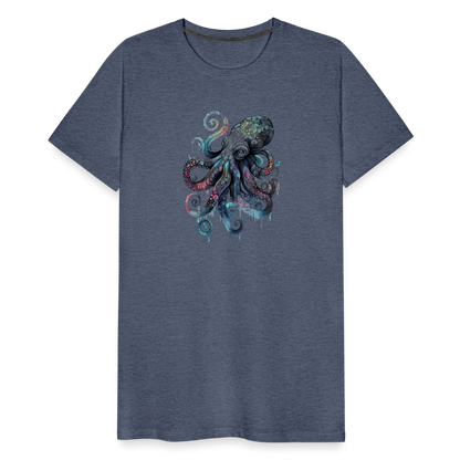 Cooler Wasserfarben Aquarell Oktopus - Männer Premium T-Shirt - by Artful Alchemist