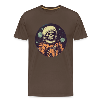 Gruseliges Skelett als Astronaut - Männer Premium T-Shirt - by Artful Alchemist