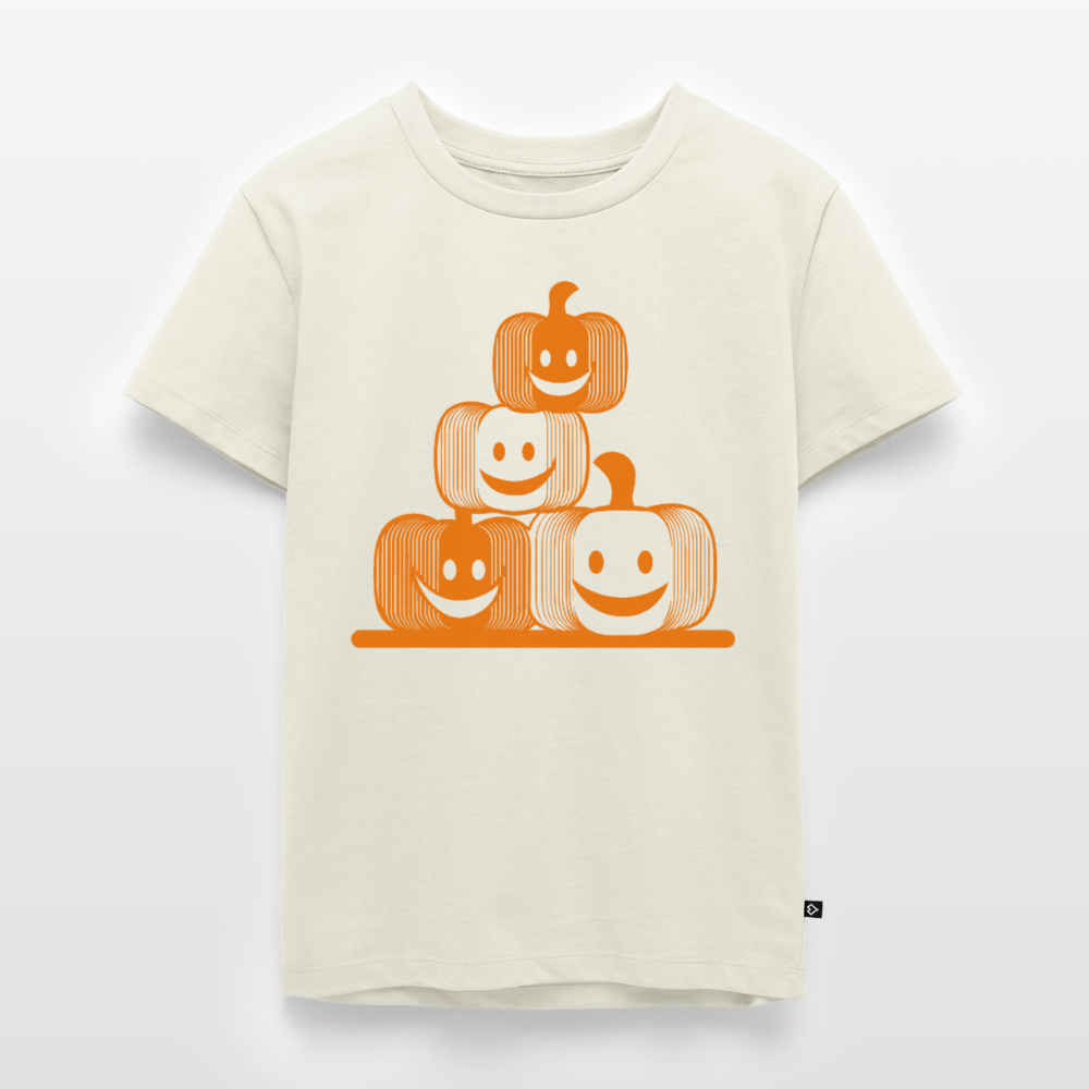 Happy Pumpkin Crew - Kinder Premium T-Shirt - Naturweiß