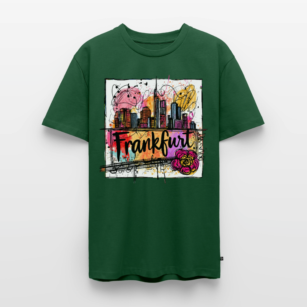 Frankfurt Skyline - Männer Premium T-Shirt - Flaschengrün