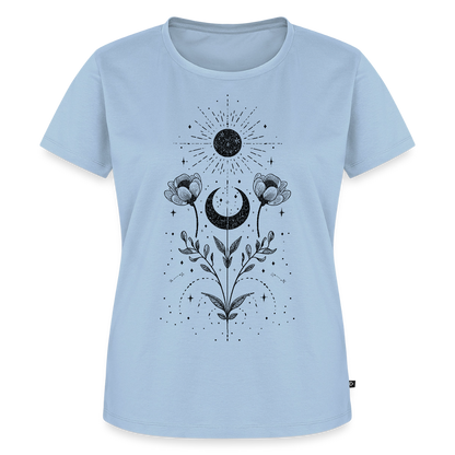 Celestial Bloom – Boho Moon & Sun - Frauen Premium T-Shirt - by Artful Alchemist
