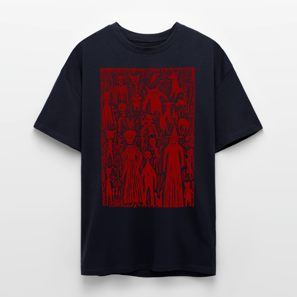 Night Creatures – Oversized Heavyweight Unisex T-Shirt - French Navy