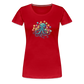 Lustiger Comic Oktopus mit Lollipops - Frauen Premium T-Shirts - Rot