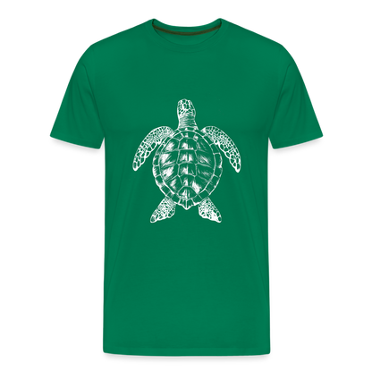 Meeresschildkröte - Monochrom - Männer Premium T-Shirt - by Artful Alchemist