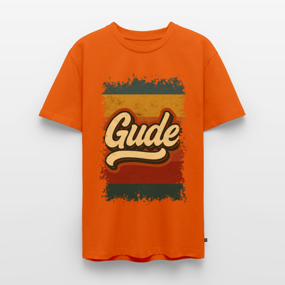 GUDE Shirt - Männer Premium T-Shirt - Orange 