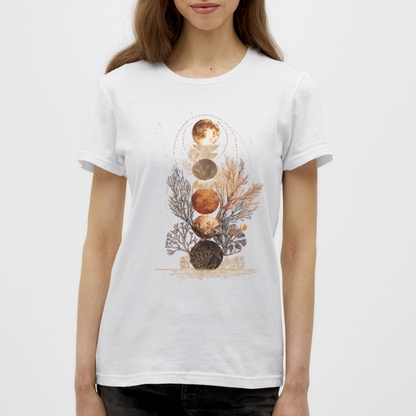 Coral Moons – Die Kraft der Gezeiten auf Stoff - Frauen T-Shirt - by Artful Alchemist