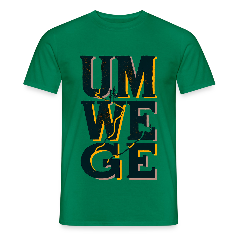 Umwege – Männer T-Shirt - Kelly Green