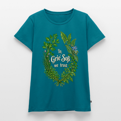 In Grie’ Soß We Trust - Frauen Premium T-Shirt - by Artful Alchemist
