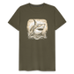 Cooler Retro Hai - Männer Premium T-Shirts - Khaki