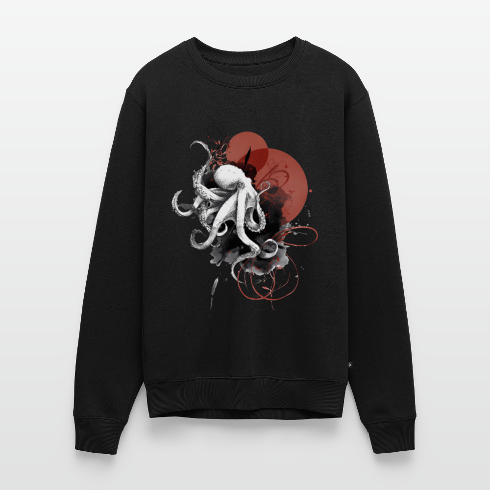 Oktopus Design – Tiefsee trifft Kunst - Männer Premium Pullover - Schwarz