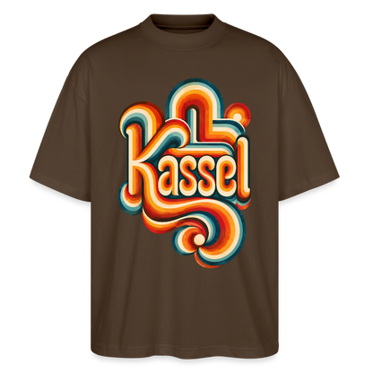 Kassel Retro – Oversized Unisex Bio T-Shirt - Dunkelbraun