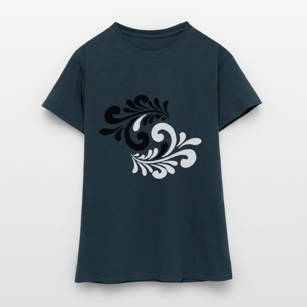 Hessisch Balance - Yin und Yang - Frauen T-Shirt - Navy