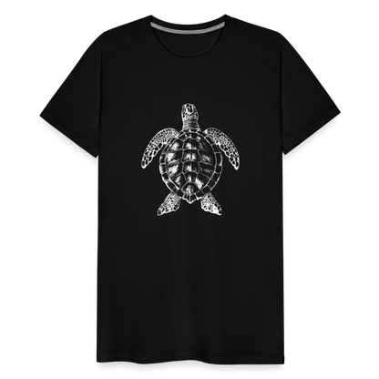 Meeresschildkröte - Monochrom - Männer Premium T-Shirt - by Artful Alchemist