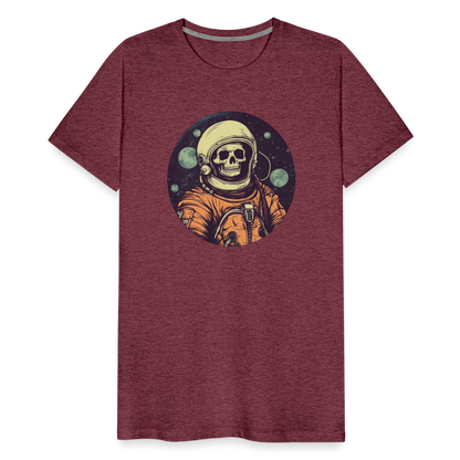 Gruseliges Skelett als Astronaut - Männer Premium T-Shirt - by Artful Alchemist