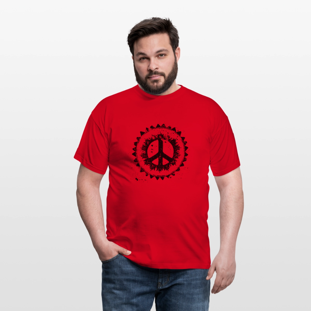 Urban Retro Peace Zeichen - Männer T-Shirt - by Artful Alchemist