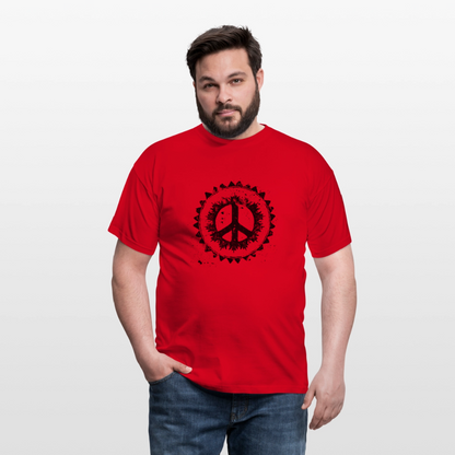 Urban Retro Peace Zeichen - Männer T-Shirt - by Artful Alchemist