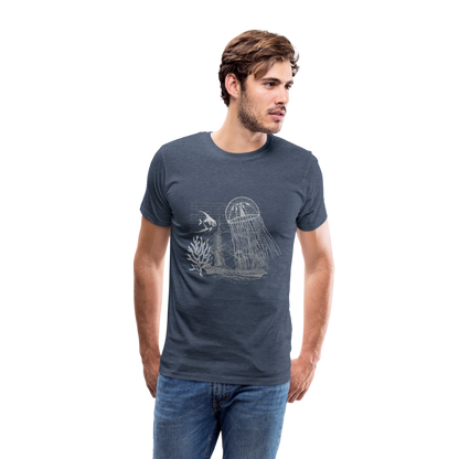 Vintage Steampunk Quallen Motiv - Männer Premium T-Shirts - by Artful Alchemist