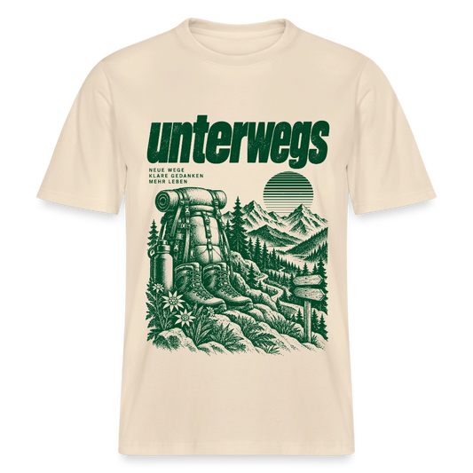 Unterwegs – RELAXED FIT Unisex Organic T-Shirt - Natur