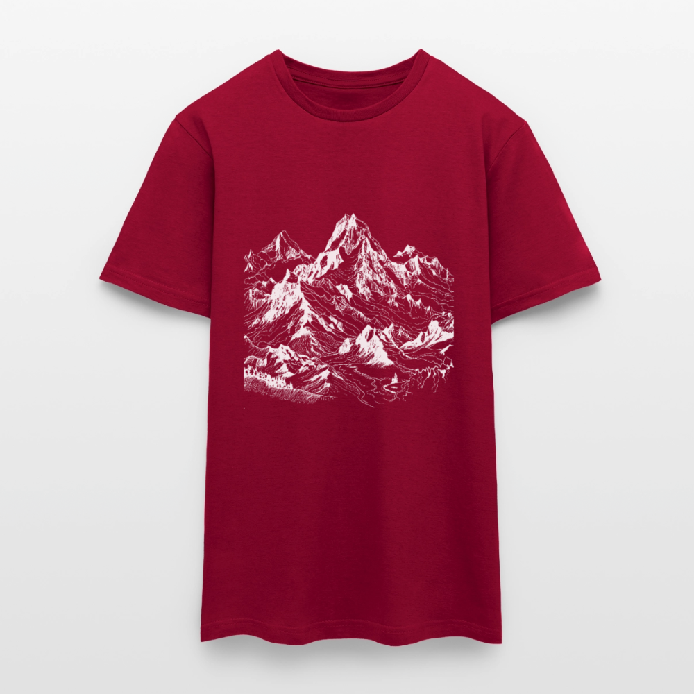 Alpine Peak – Minimalist Mountain - Männer T-Shirt - by Artful Alchemist