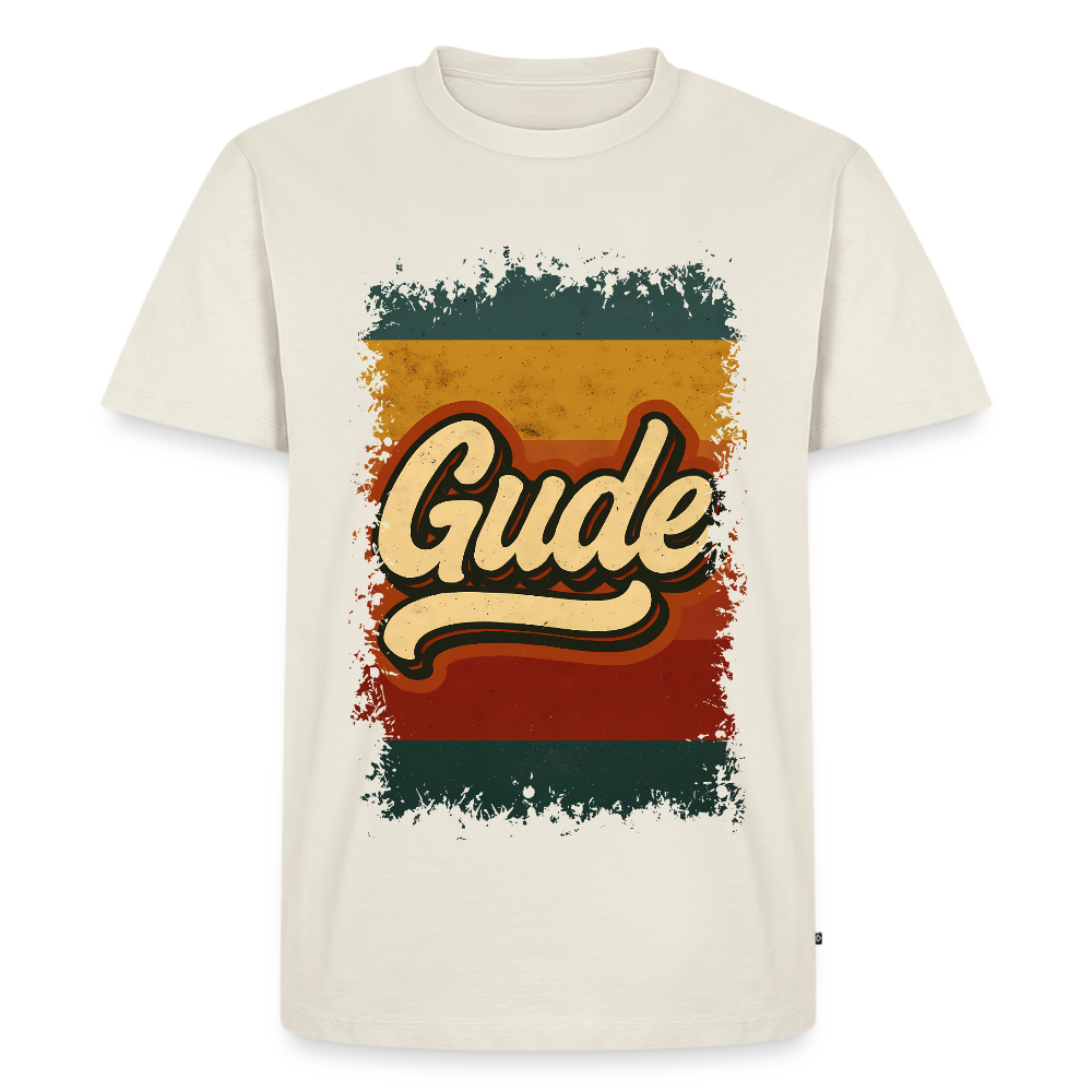 GUDE Shirt - Männer Premium T-Shirt - Naturweiß