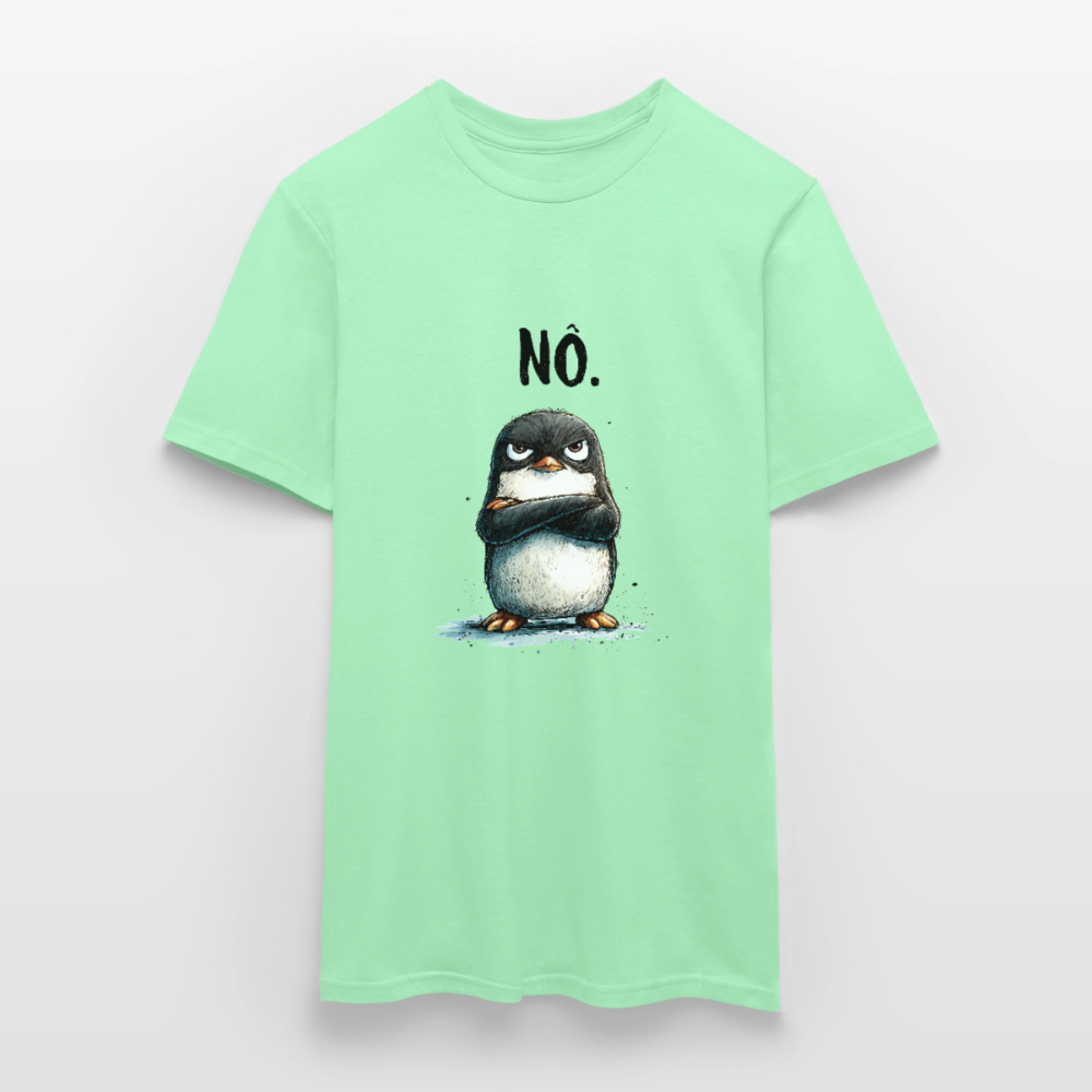 Grumpy Penguin "Nö" - Männer T-Shirt - by Artful Alchemist