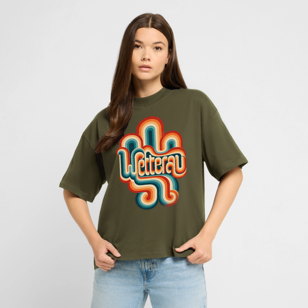 Wetterau Retro – Oversized Unisex Bio T-Shirt - Khaki