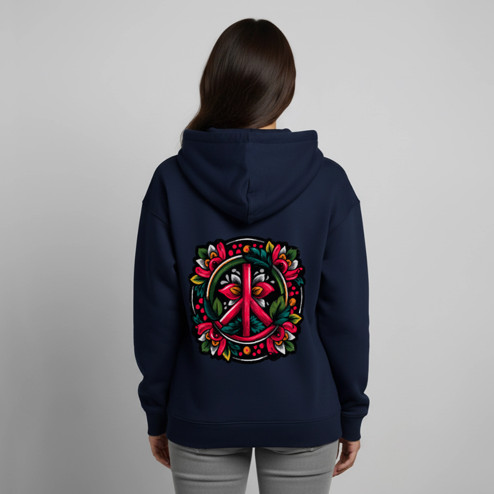 Colorful Harmony – Peace Sticker Art - Oversized Unisex Hoodie von Stanley/Stella - by Artful Alchemist