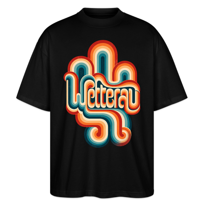 Wetterau Retro – Oversized Unisex Bio T-Shirt - Schwarz