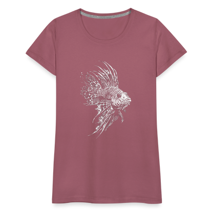 Rotfeuerfisch - Monochrom - Frauen Premium T-Shirt - by Artful Alchemist