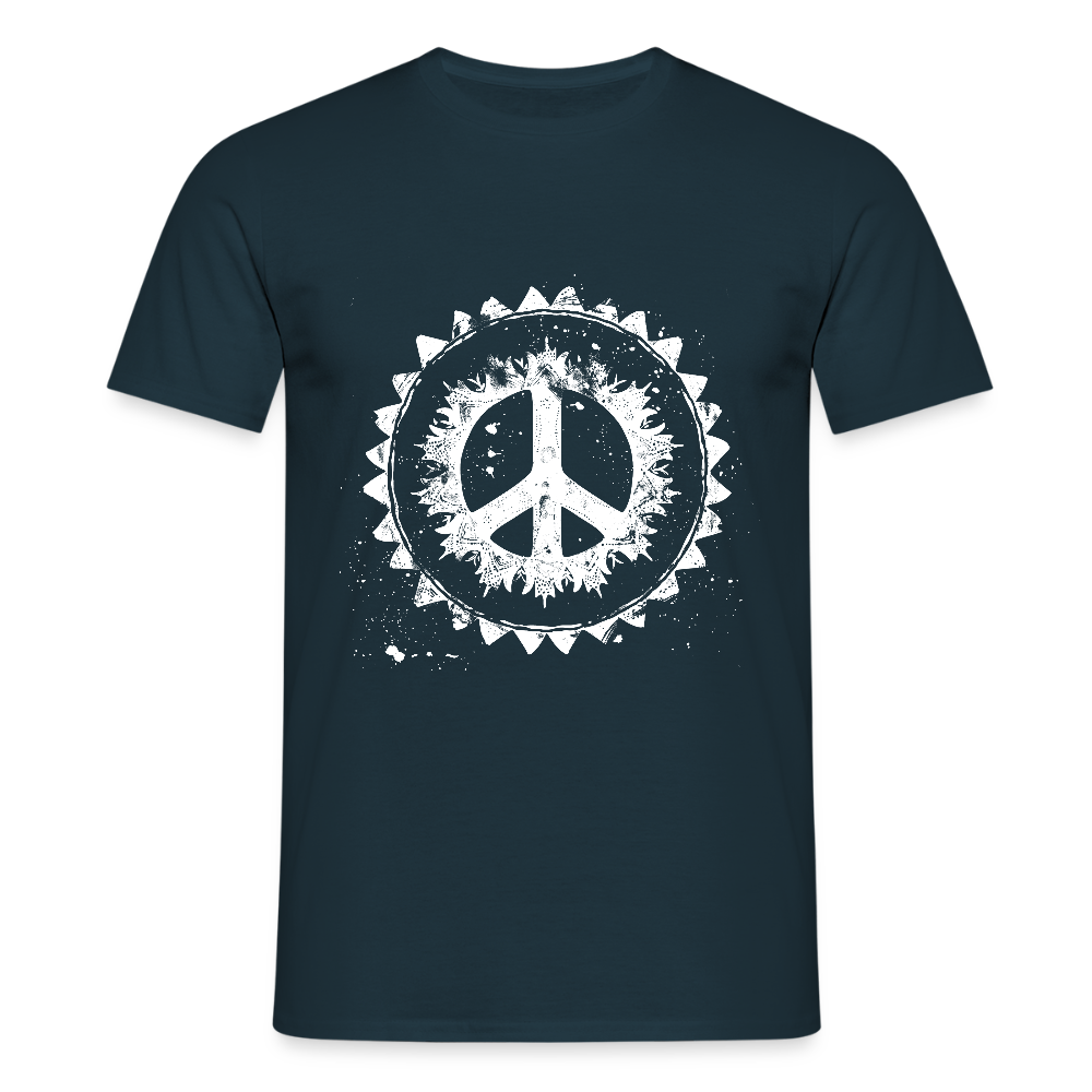 Urban Retro Peace Zeichen - Männer T-Shirt - by Artful Alchemist