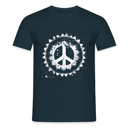 Urban Retro Peace Zeichen - Männer T-Shirt - by Artful Alchemist