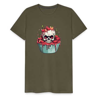 Gruseliges Horror Kirschtörtchen - Happy Halloween - Männer Premium T-Shirt - by Artful Alchemist