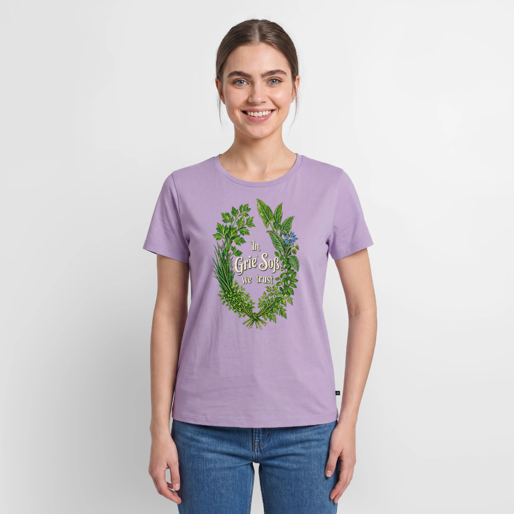 In Grie’ Soß We Trust - Frauen Premium T-Shirt - Lavendel