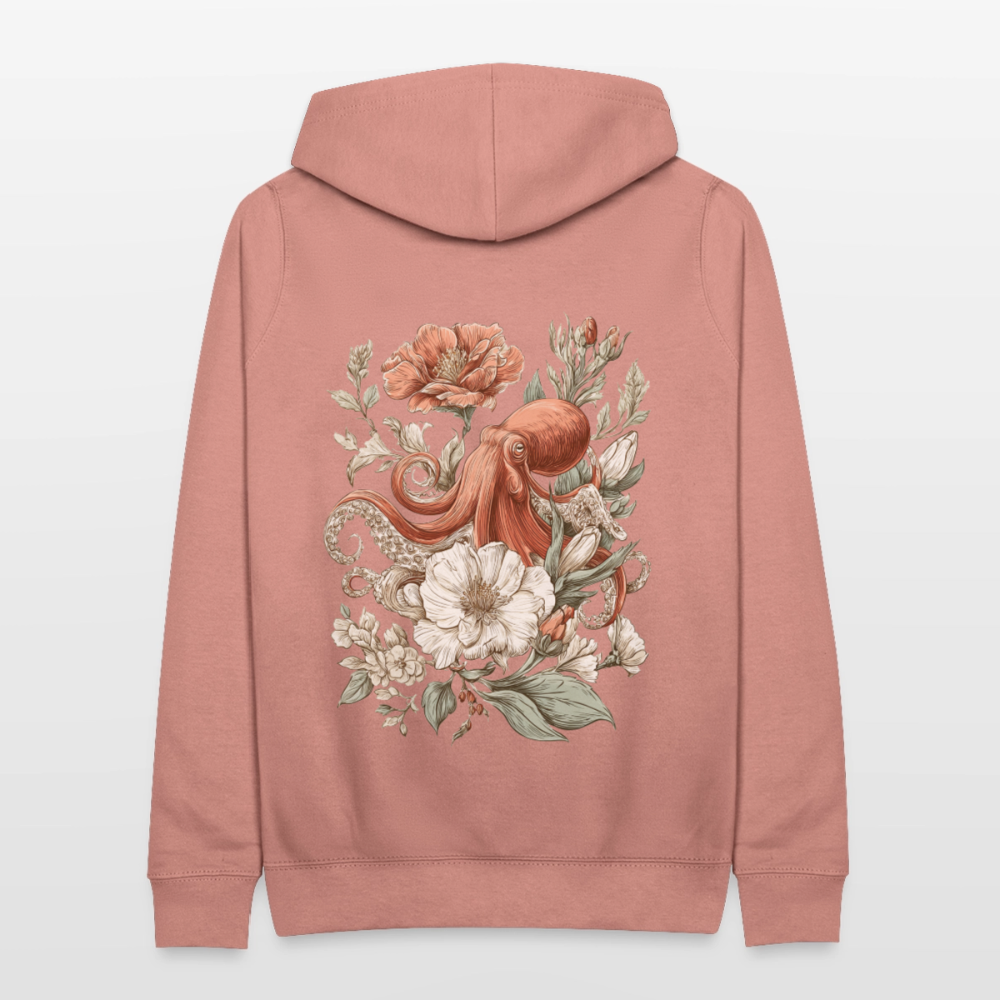 Oceanic Bloom – Vintage Octopus - Frauen Hoodie - by Artful Alchemist