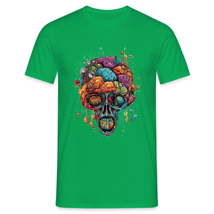 Surrealistischer, psychedelischer Totenkopf - Männer T-Shirt - by Artful Alchemist