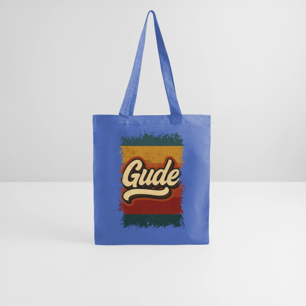 „Gude“ – Retro Look aus Hessen - Stoffbeutel - Hellblau