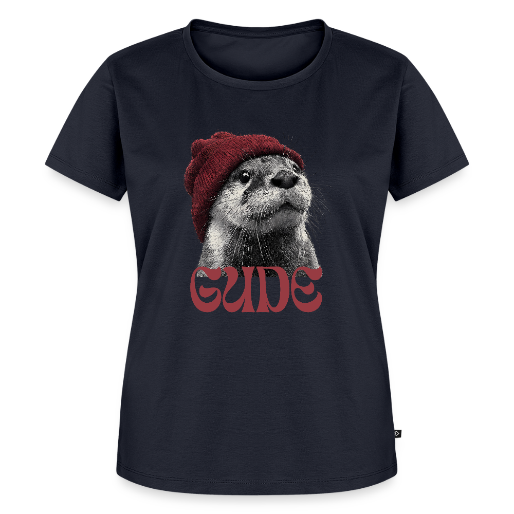 Gude Otter - Frauen Premium Bio T-Shirt - Navy